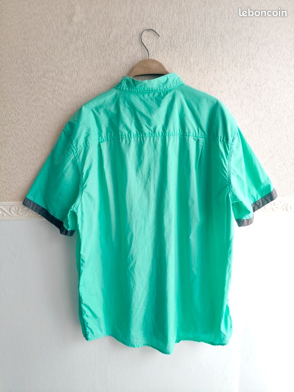 Chemisette turquoise clair à motifs Atlas for men XL H*775 (image 4)