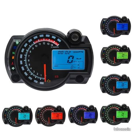 Compteur de vitesse moto numérique LCD compteur kilométrique 299 kmh pour