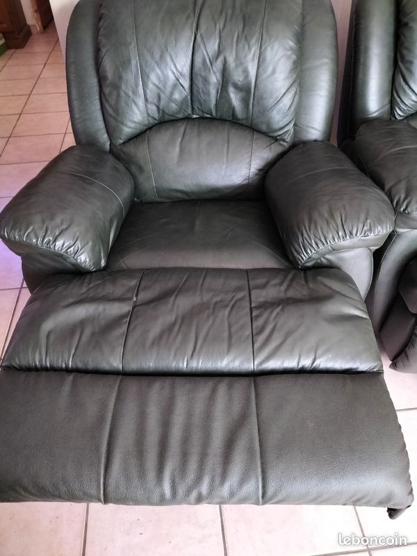 Fauteuil relax cuir (image 1)