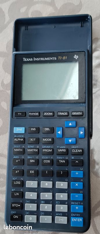 Le manuel d'utilisation Texas Instruments TI-81 Calculatrice