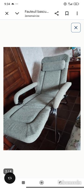Fauteuil pliable basculant vintage (image 3)
