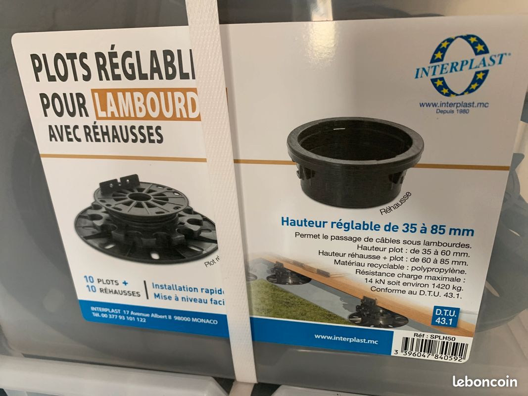 Plots réglables pour terrasse (image 2)