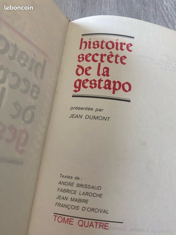 Collection complète « Histoire secrète de la Gestapo » – 4 tomes reliés (image 3)
