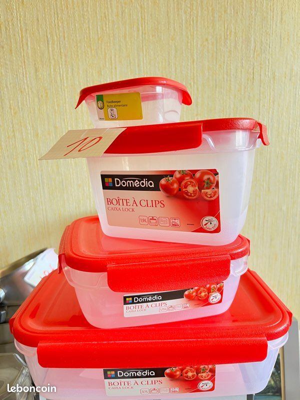 L’ensemble de Tupperware qui passe au micro-ondes dix euros (image 1)