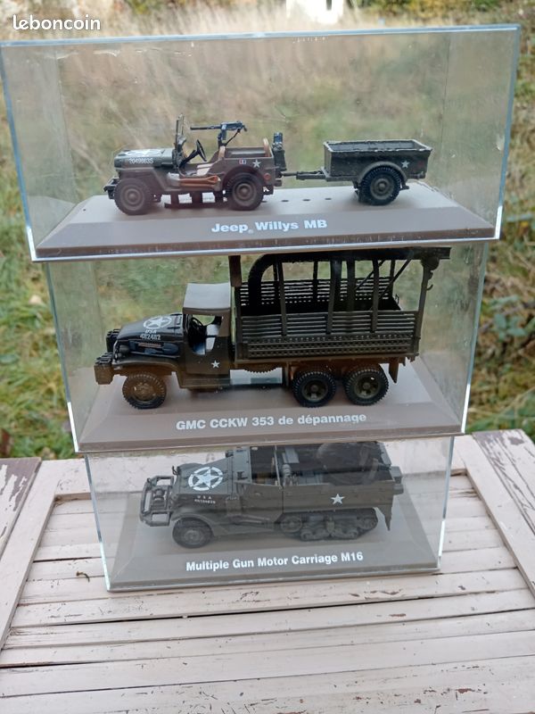 Lot De 5 Voitures Miniatures Militaires Guisval - Échelle 1/43 - Neuves En Boîte