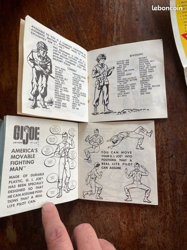 Lot De 4 Catalogues GI Joe 1964-1965 – Armée & Air Manual Avec Publicité Jeep Hasbro