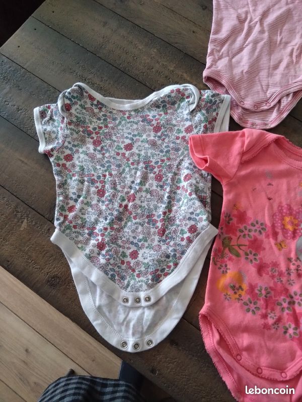 Lot de 6 bodies bébé fille 6 mois bb03 (image 2)