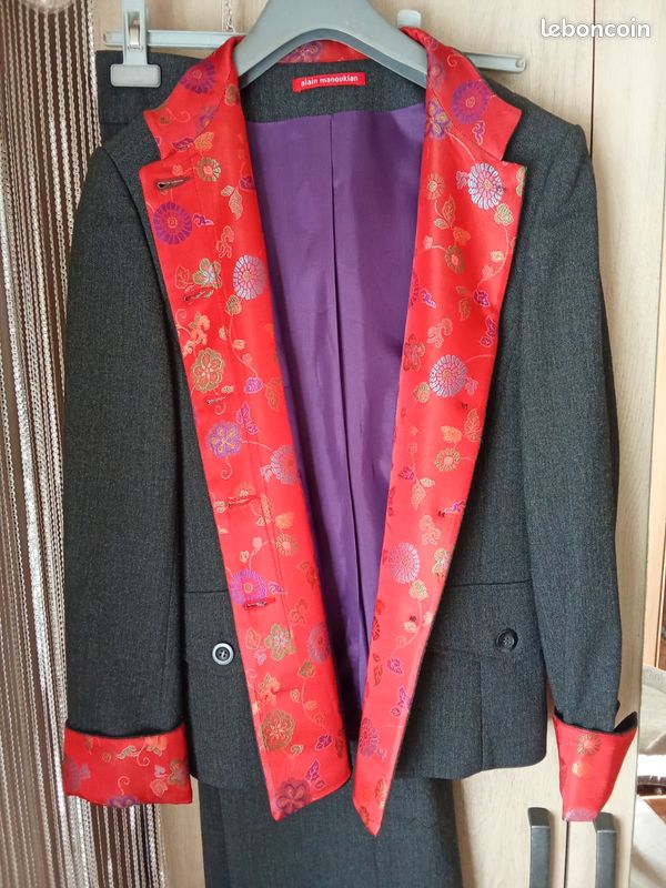 Veste Femme Alain Manoukian – Taille 42 – Gris – Occasion En Très Bon état – Style Basique Intemporel