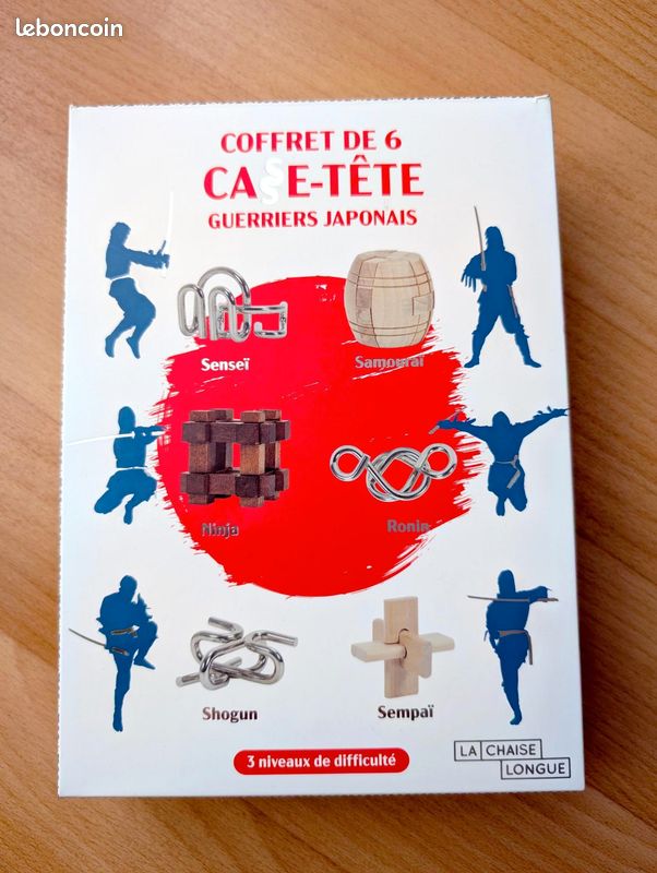 Coffret de 6 casse têtes ninja (image 1)