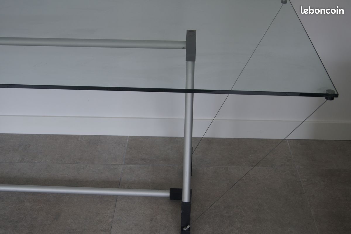 Table / bureau Newton en verre 200 X 94 (image 2)