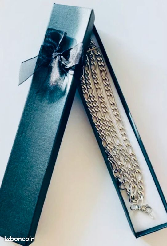 Bijoux pour homme – Collier + Bracelet assortis Neufs, jamais portés (image 2)