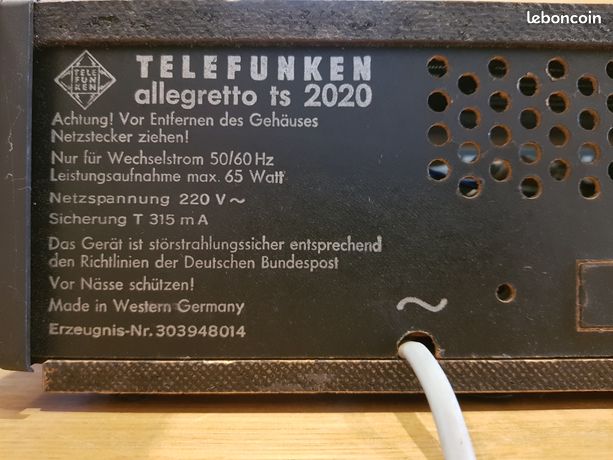 Telefunken - TS860 pu/électrophone/phono