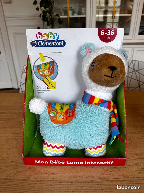 Peluche Lama Baby Clementoni 6-36 mois (image 1)