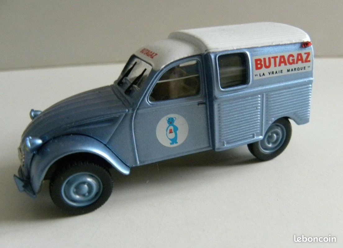 CITROEN 2 CV AZU Fourgonnette - Butagaz - Année 1968 - Norev - échelle 1/43 - Très Bon Etat (image 1)