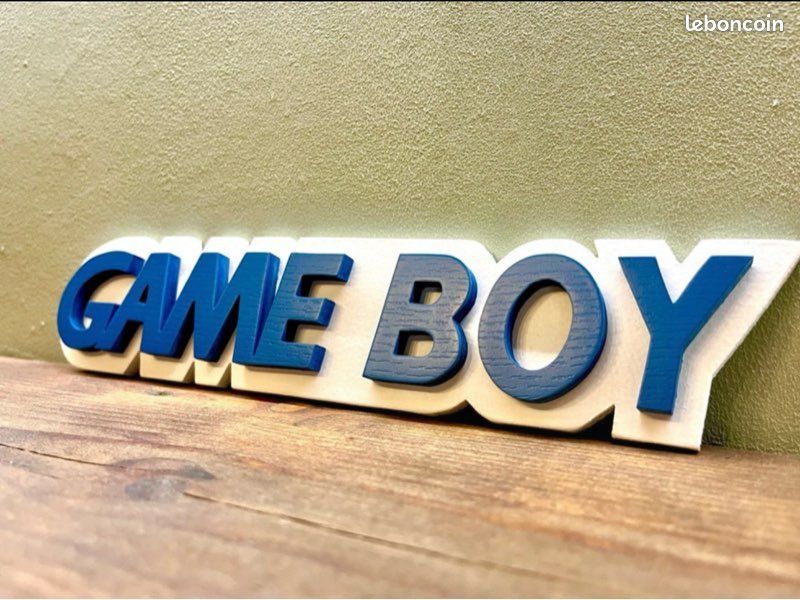 Décoration boite lumineuse logo Game Boy