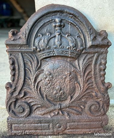 Plaque de Cheminée - Plaque Fleur de Lys - Fer (fonte) - - Catawiki