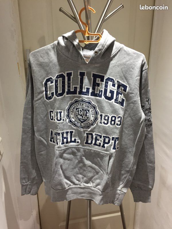 Sweat à capuche college (image 1)