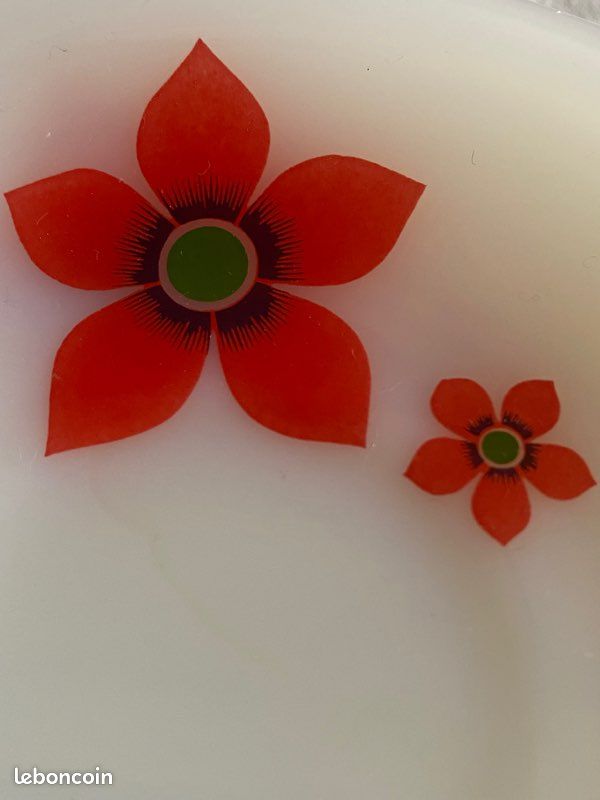 Sous tasses à café vintage en verre type Duralex (image 7)