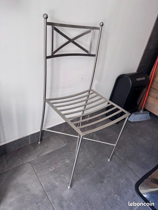 3 Chaises inox (image 3)