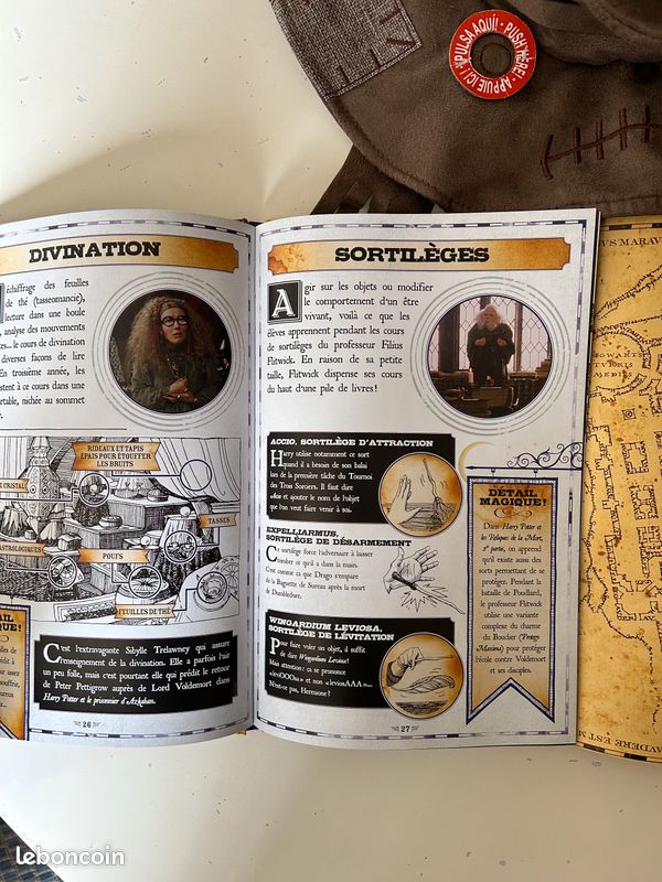Harry Potter Choixpeau magique interactif + livre « la carte du marodeur » avec baguette magique lumière ultra violette (image 6)
