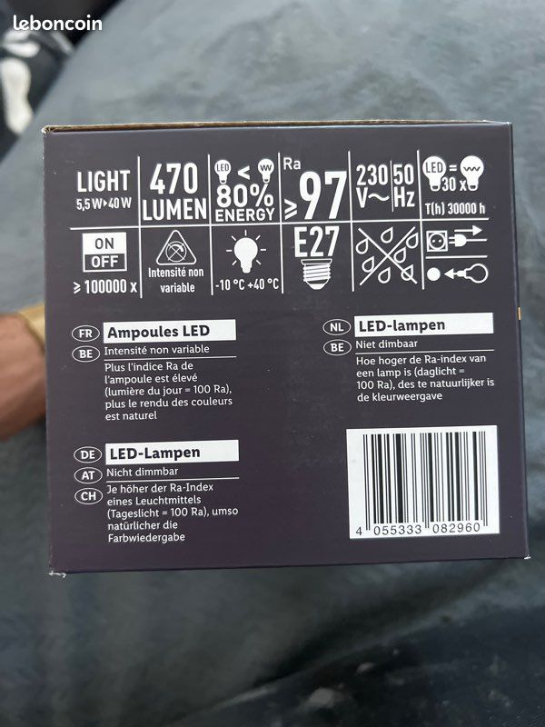 Lot de 6 ampoules led à E27 (image 3)