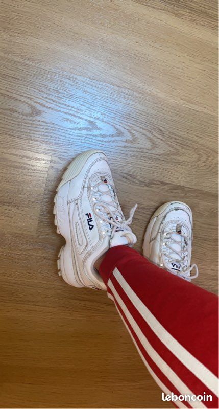Fila Disruptor blanches (image 1)