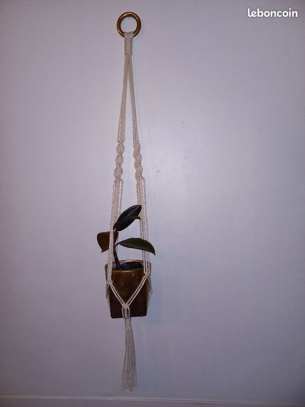 Suspension en macramé pour plante (image 2)