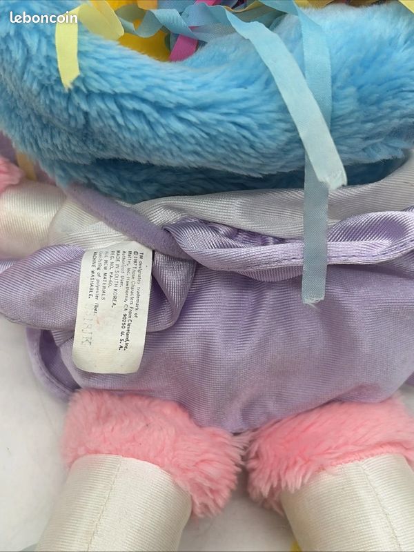 Peluche Popples Pom-Pom Girl Vintage Années 80 Mattel 25cm Rose #L26 (image 11)