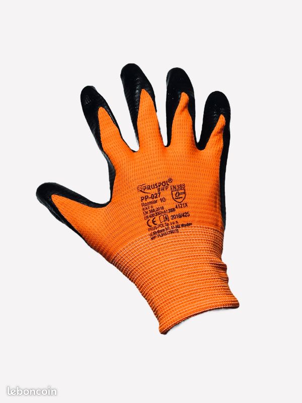 Ogrifox – Lot De 72 Gants De Protection En Latex Orange – Taille 11 – Usage Polyvalent