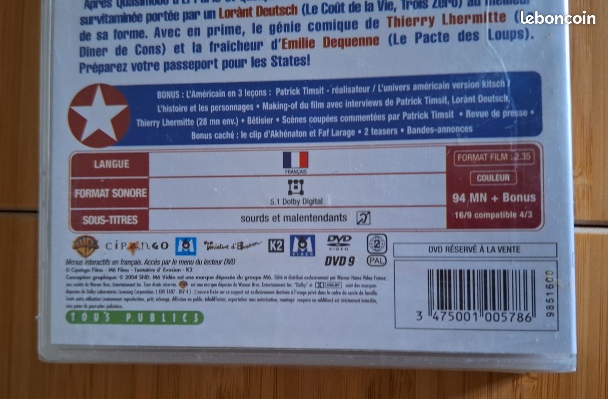 L'américain de patrick timsit neuf sous blister Marseille 9 eme le cabot (image 3)