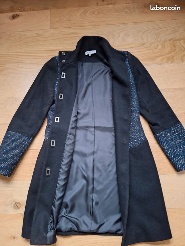 Manteau Morgan femme noir/marine (image 2)