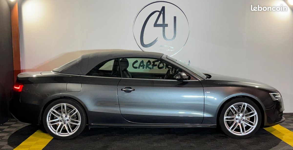 Audi A5 S-line Cabriolet Quattro 3.0 TDI S-Tronic 245 ch Régulateur de vitesse, Sièges Alcantara,... (image 5)