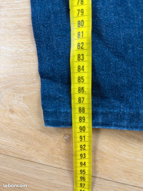 Jean CK Calvin Klein femme W26 FR36 coupe slim bleu délavé NK5 (image 7)