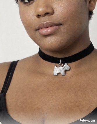 Collier choker agatha chien (image 1)