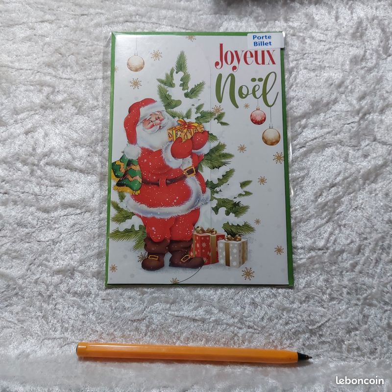 Perleberg Carte De Noël Cadeau D'argent Avec Enveloppe