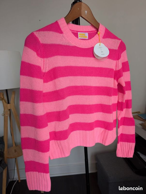 Pull Femme From Future Rose Taille 38 (M) En Coton - Occasion Très Bon État