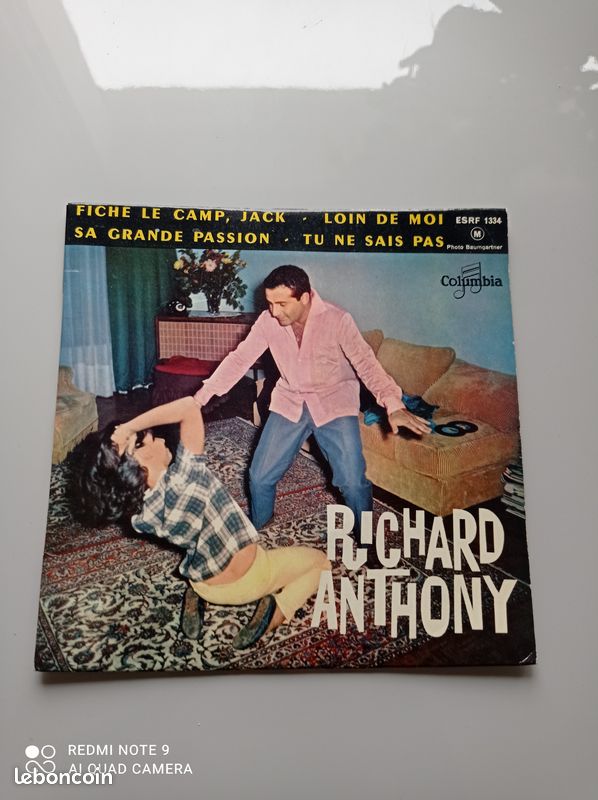 Vinyle 45 tours Richard Anthony (image 1)
