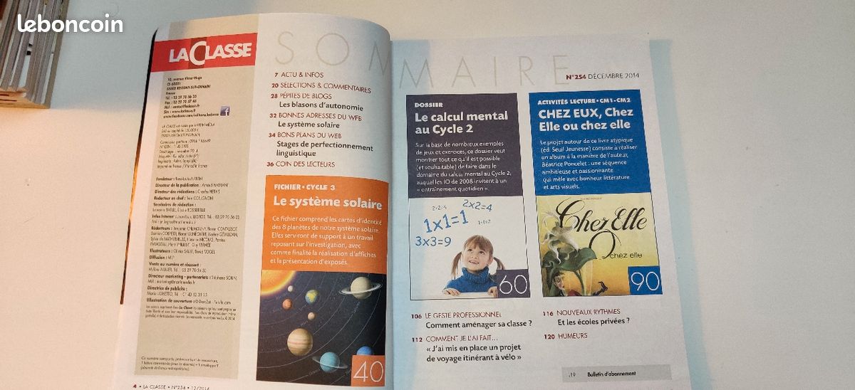 Magazine La Classe Décembre 2014 (image 2)