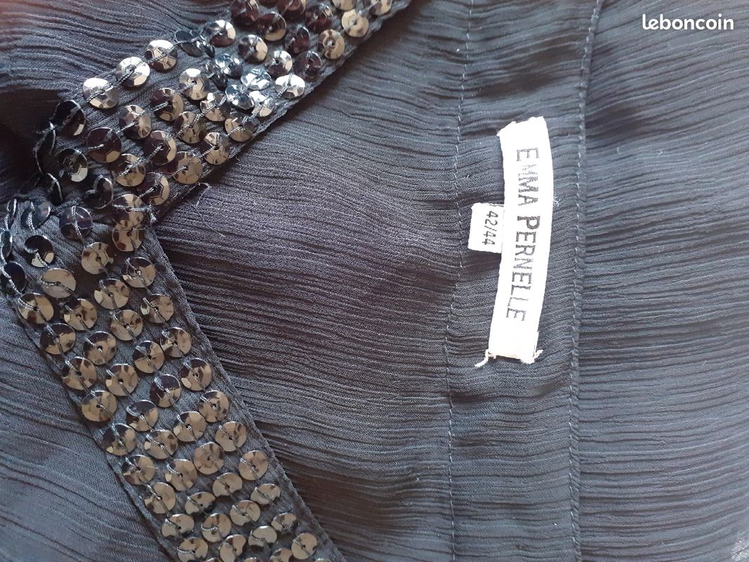 Haut noir voile taille 42 44 (image 5)