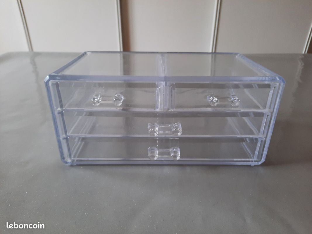 Boite à bijoux en plastique transparent (image 2)