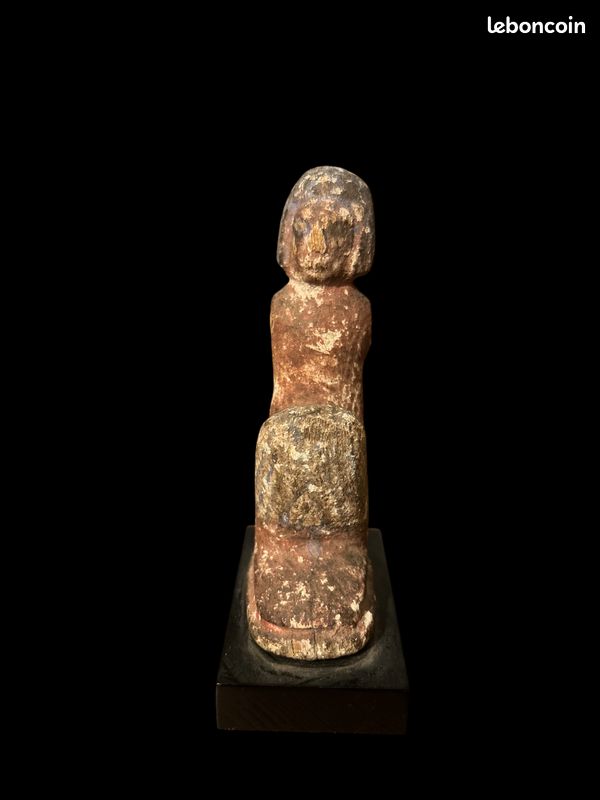 Rameur Bois Polychrome - Egypte Basse époque (image 6)