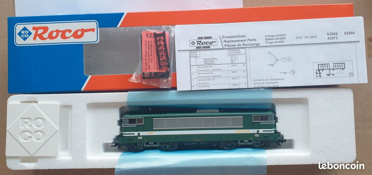 SNCF ROCO HO Ref 63543 : Locomotive BB 25183 Savoie - Analogique - Très Bel Etat EUR 159,00 - FR
