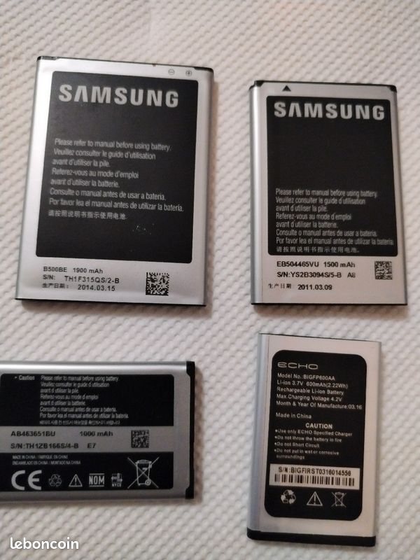 Lot de 4 batterie téléphone (image 1)