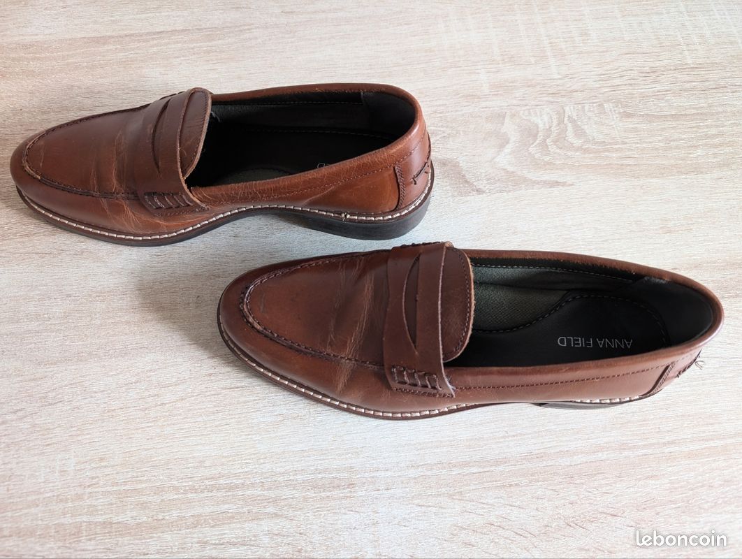 Chaussures mocassins femme cuir Anna field Chaussures