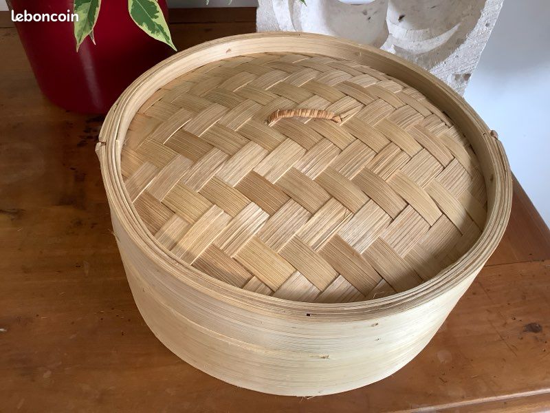 Panier vapeur en bambou , cuiseur à riz , cuiseur vapeur , cuisine asiatique , bambou naturel (image 13)