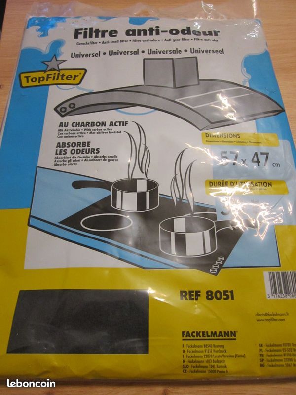 Filtre anti-odeur au charbon actif neuf (image 1)