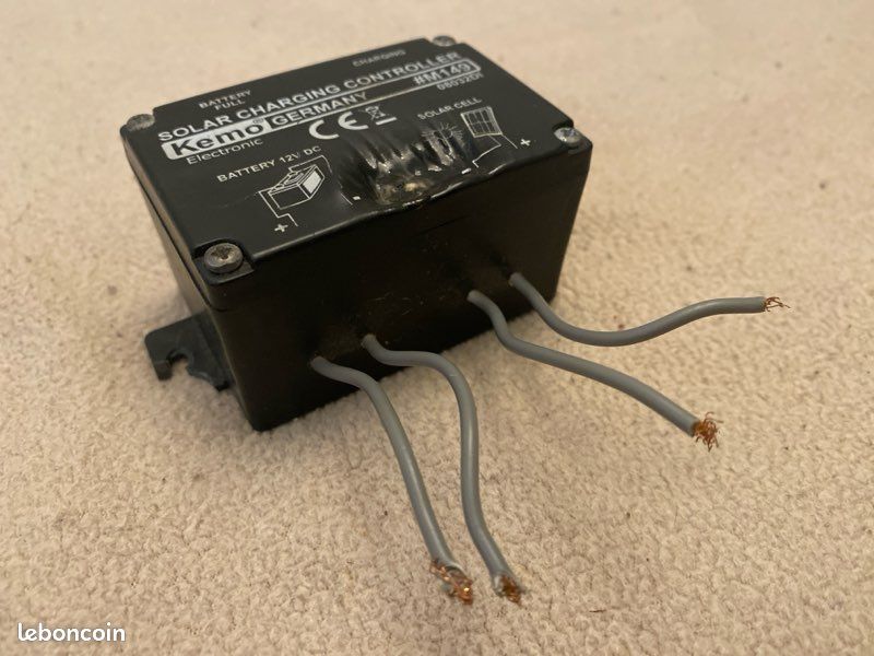 Régulateur De Charge Solaire KEMO 12V 16A - Pour 1 Ou 2 Batteries Plomb - Protection Surcharge & Retour