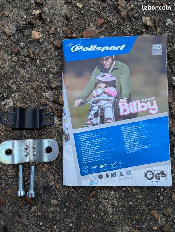 Polisport Siège Enfant Vélo Fixation sur le Cadre - Groovy RS Plus