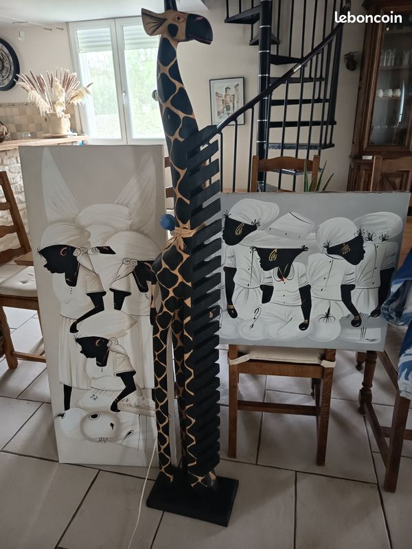 Décoration tableaux+girafe=10 euros (image 1)
