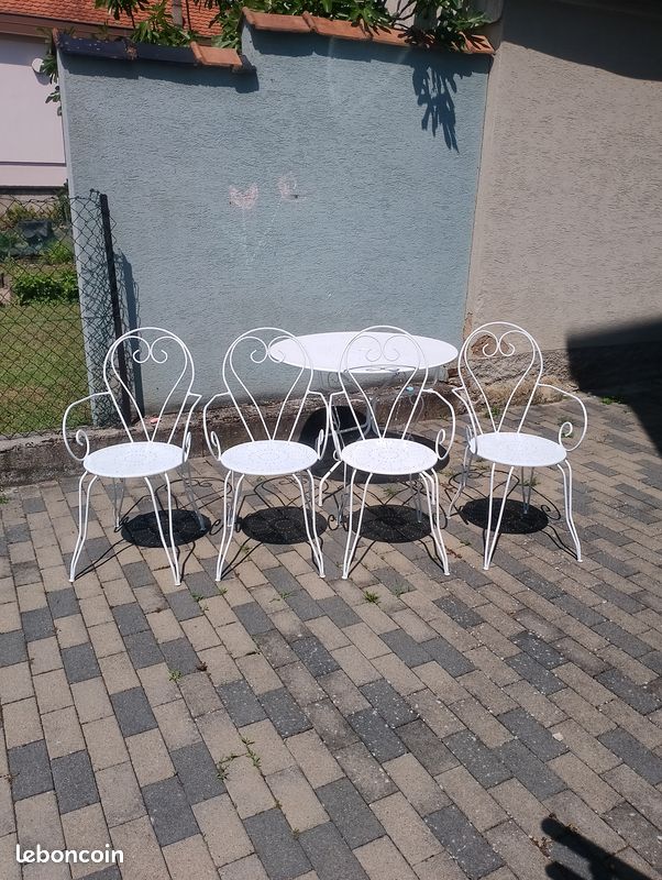 Salon de jardin en fer forgé Livraison possible (image 6)